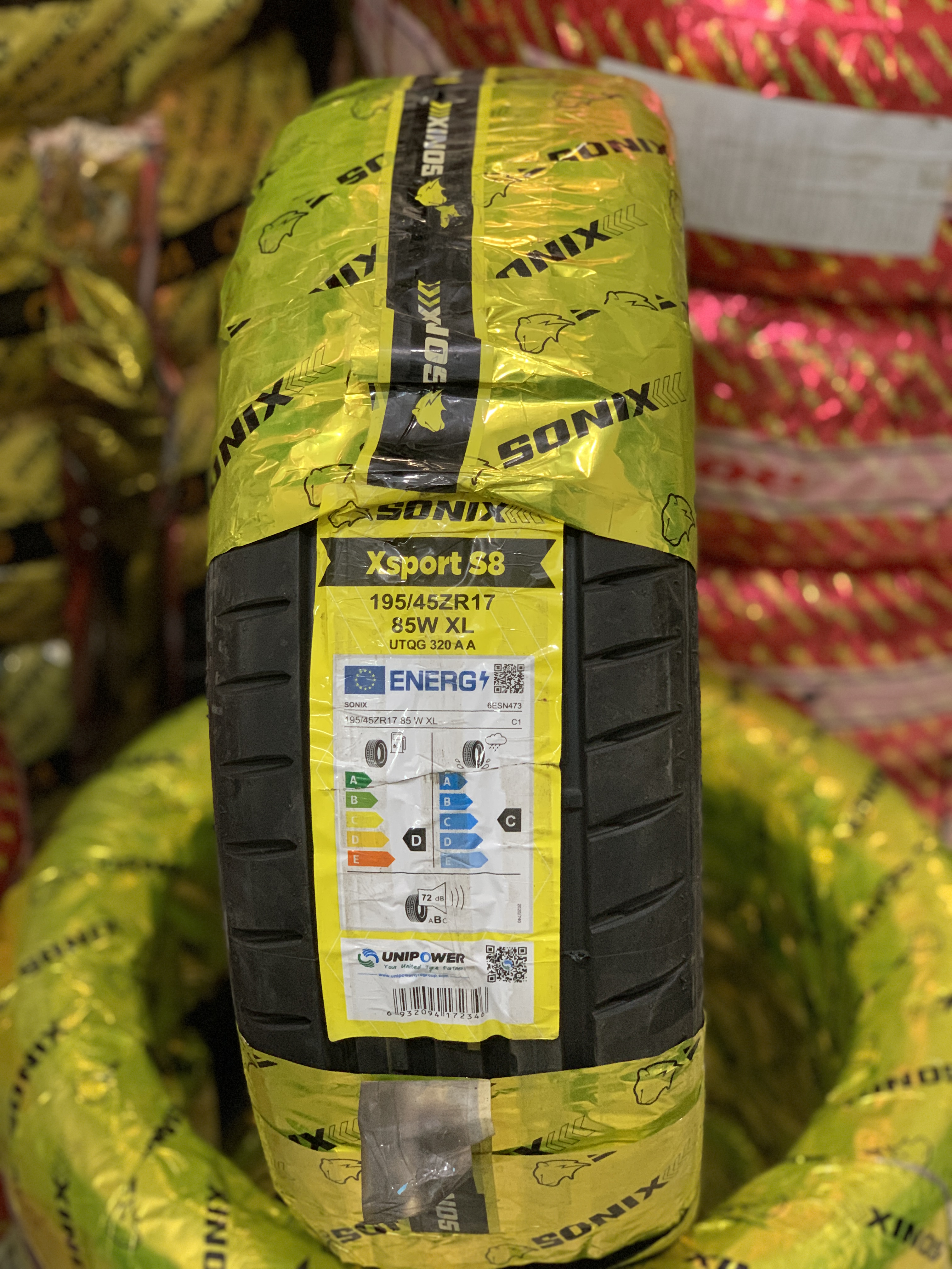لاستیک سونیکس 195/45R17 گل Xsport S8 (تاریخ تولید 2026)