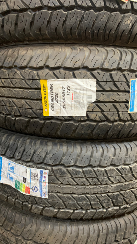لاستیک دانلوپ 265/65R17 گل GRANDTREK AT20 ( تاریخ تولید 2026 )